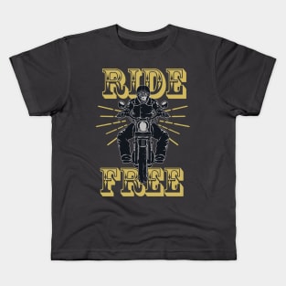 ride free Kids T-Shirt